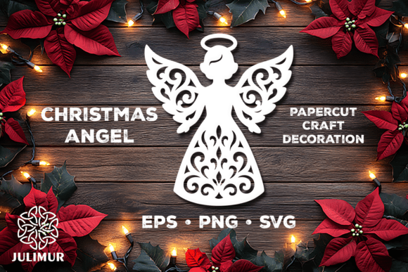 Download Christmas Angel Papercut SVG - Papercut Collection