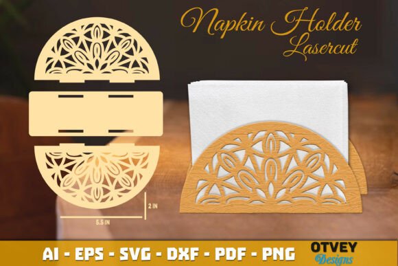 Download Mandala Napkin Holder Lasercut - Holder Collection