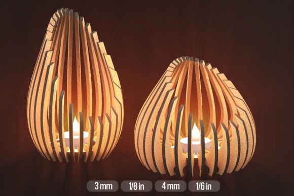 Download SVG Lasercut Files for Tealight Holders - Holder Collection