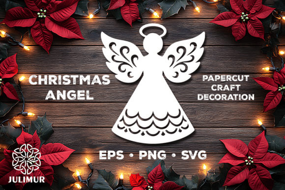 Download Christmas Angel Papercut SVG - Papercut Collection