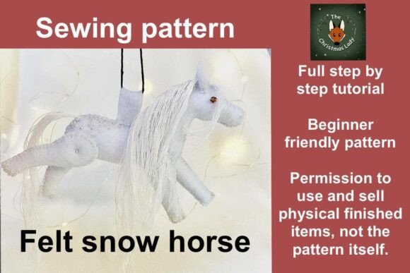 Download Beaded Felt Horse Ornament Pattern - Horse ornament Collection