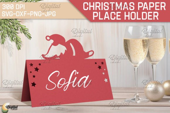Download Santa SVG. Christmas Paper Place Holder - Holder Collection